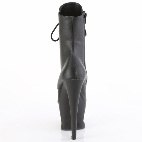 Platform Skull High Heel Lace Up Ankle Boots - Picture 4 of 5